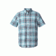 Royal Robbins Mid-Coat Seersucker Plaid Men's Short Sleeve Shirt, Collins Blue Plaid, M 71920-COLLINS BLUE-M