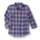 Oasis Plaid Pullover - Womens-Amethyst-Small