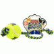 Ruffin' It Tug 'n Squeak Rope Lg Asst 80571 ASST