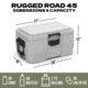 Rugged Road 45 Cans Version 2 Hard Cooler, Blue Steel, RR45 V2 - Blue Steel