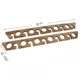 Rush Creek Creations 11 Rod Fishing Holder, American Cherry, 27 x 3 x 1, 38-3026