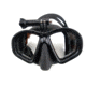 SA Sports Outdoor Gear Drophog Freediving Mask Water Sports Equipment, Slicone, Black, One Size, 749