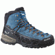 Salewa Alp Flow Mid GTX Hiking Boot - Men's-Black Olive/Royal Blue-Medium-9