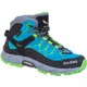Salewa Alp Trainer Mid GTX Hiking Boots - Kids, Blue Danube/Fluo Green, 3.5, 00-0000064010-8375-3.5