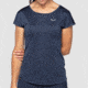 Salewa Puez Melange Dry T-Shirt - Womens, Navy Blazer Melange, M, 00-0000026538-3966-M