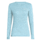 Salewa Puez Melange Dry Tee Long Sleeve - Womens, Air Blue Melange, Medium, 27454-3025-M