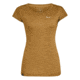 Salewa Puez Melange Dry Tee Short Sleeve - Womens, Golden Brown Melange, Extra Small, 26538-7026-XS
