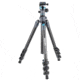 SAMURAI Outdoor-X Carbon 4-Section Carbon Fiber Compact w/Ball Head Travel Tripod, Black, OUTDOORX