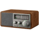 Sangean AM / FM Analog Wooden Cabinet Radio, Walnut-Silver, SG-116