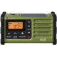 Sangean AM / FM / Weather / Handcrank / Solar / Emergency Alert Radio, Green-Black, SG-112