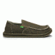 Sanuk Hemp Camp Shoe - Men's-Olive-Medium-9 US
