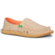 Sanuk Hot Dotty Casual Shoe - Women's-Natural/Peach Dots-Medium-5 US