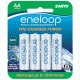 Panasonic Healthcare Panasonic Healthcare Eneloop Pre-charged Rechargeable AA 4 pack SLSYR2