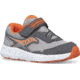 Saucony Ride 10 JR Sneakers - Kids, Grey/Orange, 12, Wide, SL267314-W-12