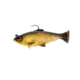 Savage Gear Pulse Tail Baitfish RTF Soft Bait, Pack of 1, 3in, Black Gold, 1586286