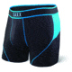 SAXX Kinetic Boxer Brief - Mens, Black/Electric Blue, M, SXBB27-BEL-M
