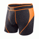 Saxx Kinetic Boxer - Mens-Black/Orange-Small