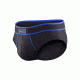 Saxx Kinetic Brief Fly - Men's-Black/Cobalt-Medium