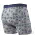 SAXX Ultra Boxer Brief Fly - Mens, Grey Htr Marlins, Large, SXBB30F-GMA-L