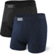 SAXX Ultra Boxer Brief Fly, Pack of 2 - Mens, Black/Navy, Medium, SXPP2U-BNV-M
