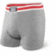 SAXX Ultra Boxer Briefs Fly - Mens, Grey Htr Sock Monkey, Small, SXBB30F-GSM-S