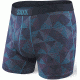 Saxx Ultra Boxer Fly - Men's-Navy Pyramid Check-Small