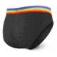 SAXX Undercover Briefs - Mens, Black Rainbow, Medium, SXBR19-BPR-M