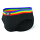 SAXX Undercover Briefs - Mens, Black Rainbow, Medium, SXBR19-BPR-M