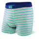 SAXX Vibe Boxer Brief - Mens, Blue Witty Stripe, Large, SXBM35-WIT-L