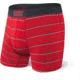 SAXX Vibe Boxer Briefs - Mens, Red Shallow Stripe, Medium, SXBM35-RSS-M