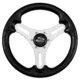 Schmitt &amp; Ongaro Marine 13" Torcello Lite - Polyurethane Wheel - 3/4" Tapered Hub - Silver/Black 74539
