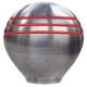 Schmitt &amp; Ongaro Marine Throttle Knob - 1-1/2" - Red Grooves, 50020