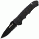 Schrade SC60MB, BLK Alum. Handle, Drop Point, BLK ComboEdge, SC60MBS