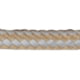 Sea-Dog Double Braided Nylon Rope Spool - 3/8in x 600', Gold/White, 302110600G/W