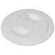 Sea-Dog Smooth Quarter Turn Deck Plate - White - 4&quot; 77432