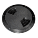 Sea-Dog Textured Quarter Turn Deck Plate - Black - 6&quot; 77442