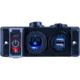 Sea-Dog USB &amp; Power Socket Panel w/Breaker Switch Double 77185