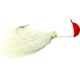 Sea Striker Bucktail Bean Jig 1 oz, 6/0 Hook, Red/White Head/White Tail, 2/Pack, T1RW