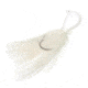 Sea Striker Bucktail Bean Jig 3/4 oz, 4/0 Hook, White Head/White Tail, 2/Pack, T34W