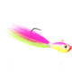 Sea Striker Bucktail Jig 3/4 oz, Holographic Eyes, Blk Nickel Hook, Electric Chicken, SSBTJ34-EC