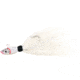 Sea Striker Bucktail Jig with Rattle and Grub Keeper, White, 9/0 Hook, 2oz, SSBTJR2-W
