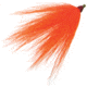 Sea Striker Bucktail Teaser 3in, Orange, 100/Bag, BTO-100