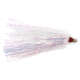 Sea Striker Bucktail Teaser, 3in, White/Pearl Mylar 100/Bag, BTWPM-100