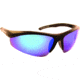 Sea Striker Captain's Choice Sunglasses Blk Frame/Blu Mirror Lens, 236