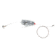 Sea Striker Carolina Live Bait King Rig #5 Solid Wire 2-#4 4X Trebles, Silver Duster, K2T-SIL