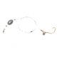 Sea Striker Flounder/Fluke Rig, 3/4 oz Egg Sinker, Nickel Blade Sz 1 Gold Wide Gap Hook, F4-34