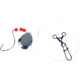 Sea Striker Fluke Rig 2/0 Gold Wide Gap Hook w/Beads Spinner, 3-Way &amp; Snap, N8555-20G