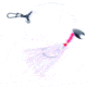 Sea Striker Fluke Rig 2/0 Wide Gap 3-Way &amp; Snap Pearl Mylar, N8564-PM