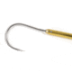 Sea Striker Gold Anodized Aluminum Gaff 2&quot; Stainless Hook 3' Long, SS236G