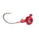 Sea Striker Got-Cha Round head flat back Live Eye jig 1/4oz Red, 5 pack, FBLE14-9